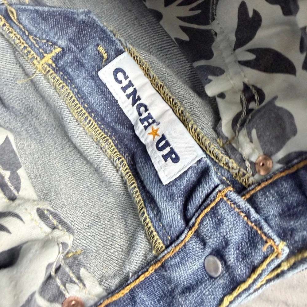 Cinch Mens Straight Leg Denim Jeans Pants Blue Medium Wash 27x36 MB92834013